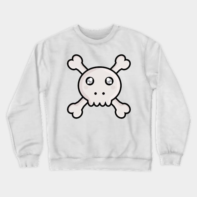 Kawaii Skull Crewneck Sweatshirt by KawaiiNir